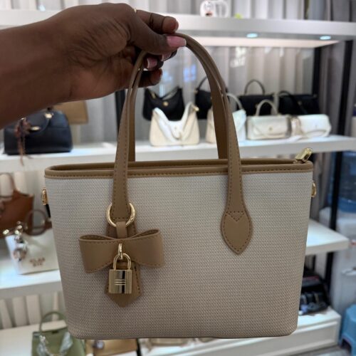 faux leather tote bag