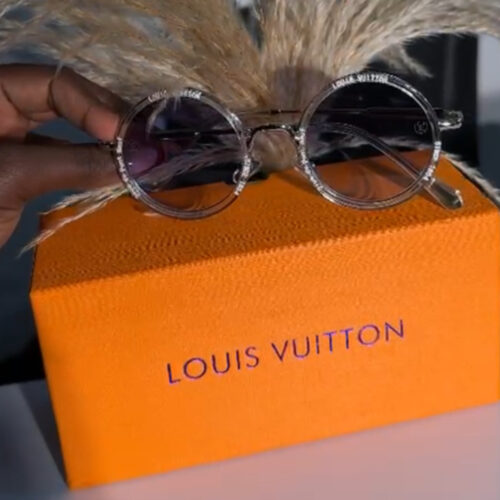 Louis Vuitton LV Super Vision Metal Round Sunglasses in silver acetate and metal